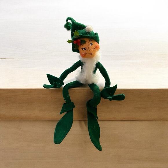 Annalee Other - Annalee Green Christmas Elf Shelf Sitter Poseable 12"